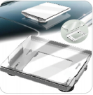 Magnetic car roof mount with protective cover