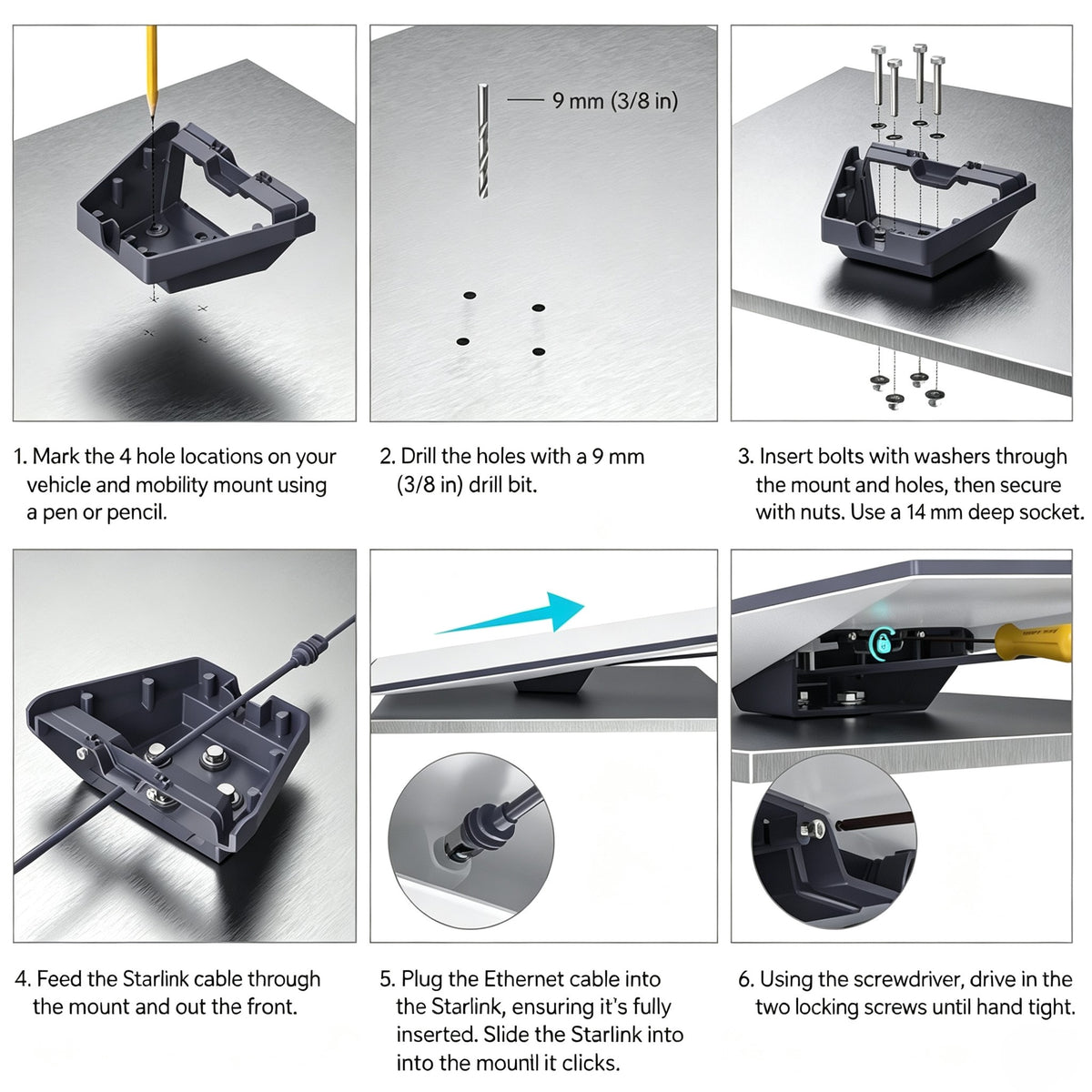 Gen3 V3 dish mount plate accessories M046
