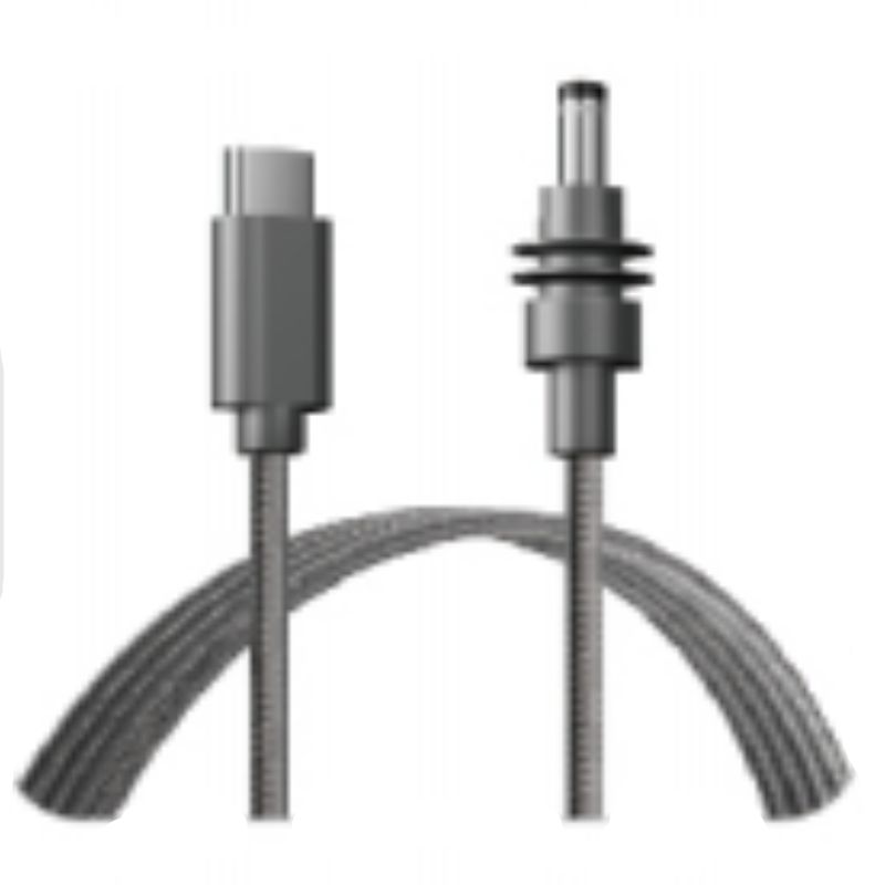 USB-C to DC power cable with Nylon Weaving
