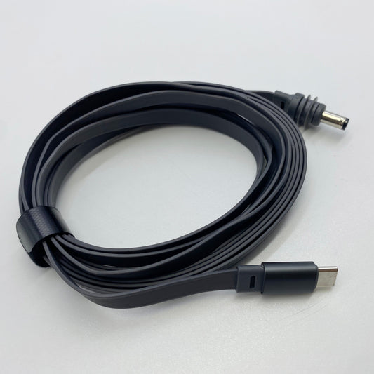 USB-C To DC Ultra-flat Cable M001-2｜Flat Power Cable for Starlink Mini 18AWG，1.35mm actual thickness (1.5mm nominal)