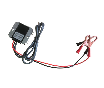 Battery alligator clip to DC converter