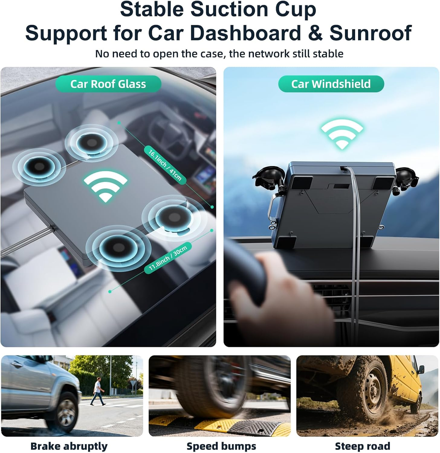 Magnetic suction and suction cup mount M107