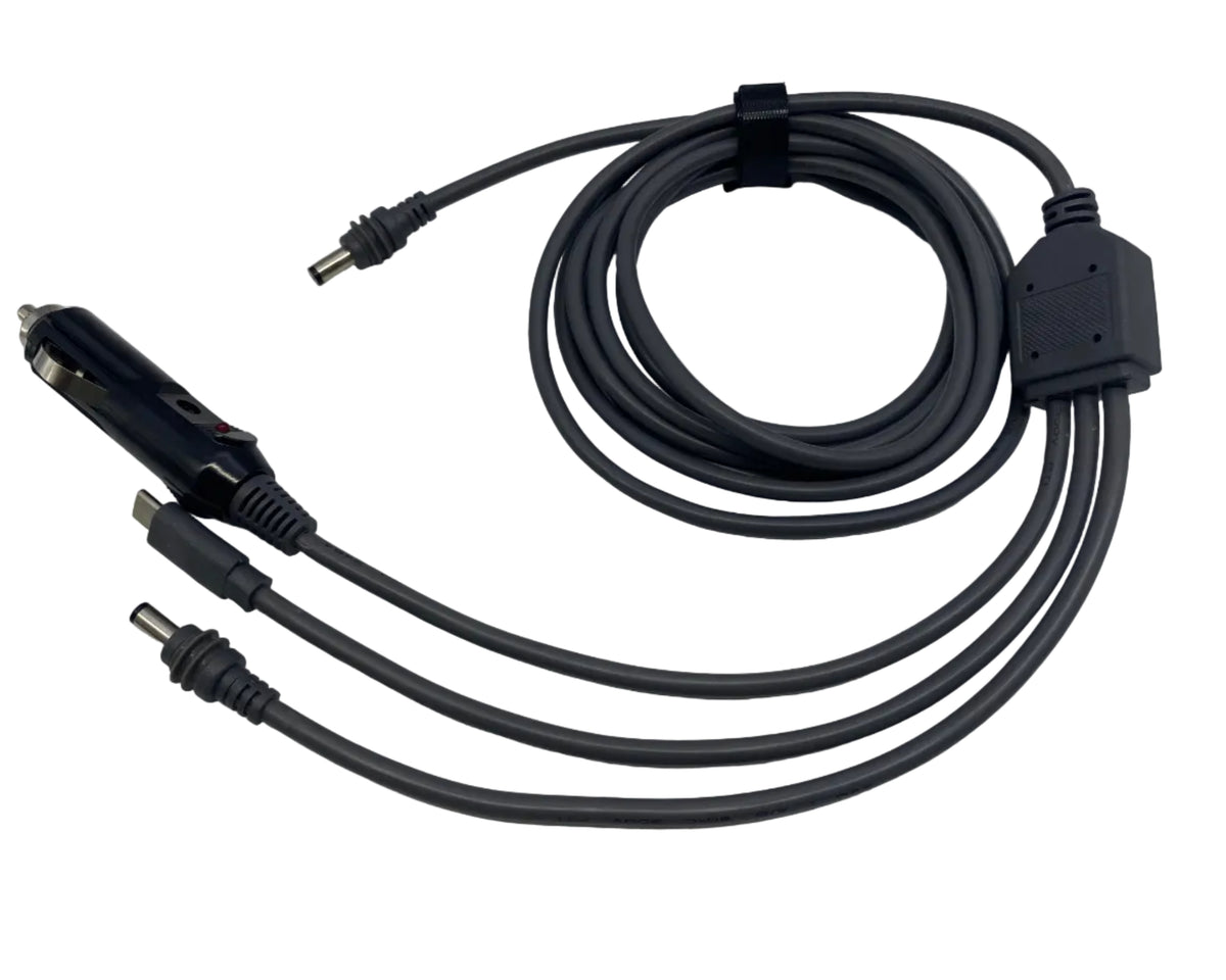 3 in 1 Car Cigarette Lighter Power Cable