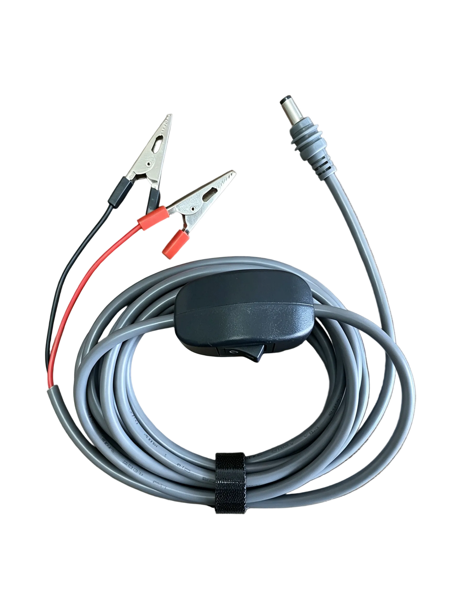 Alligator clip to  DC male power cable M078