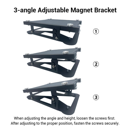 For Starlink Mini 3-Angle Adjustable Bracket M098-Adopting Stainless Steel, Equipped With Four Magnet Suction Cups